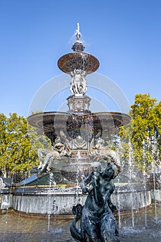 Fountain of the Continents Fuente de los Continentes at General San Martin Park - Mendoza, Argentina