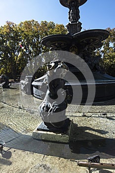 Fountain of the continents (Fuente de los Continentes) in General San Martin Park - Mendoza, Argentina