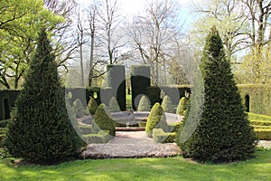 The Fountain At Cothay Manor Garden, Somerset, UK