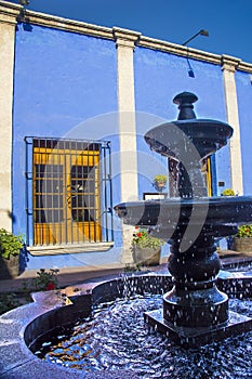 Fountain in courtyard
