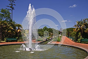 Fountain at Daniel Stowe photo