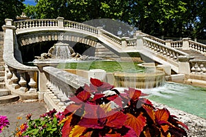 The fountain in the Darcy Garden in Dijon