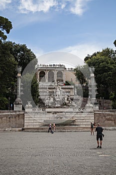 Fountain of Dea di Roma in Roma, Italy