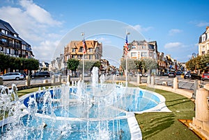 Fountain in Deauville, France