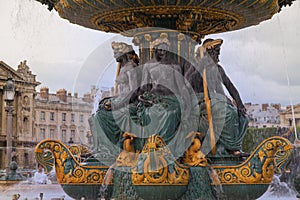 Fountain detail of Place de la Concorde