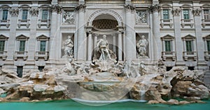 Fountain di Trevi in Rome, Italy 4k Hyperlapse