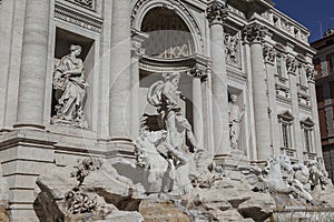 Fountain di Trevi in Rome, Italy. One of the most famous monuments of Rome.