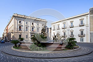 Fountain of Diana in Syracuse, Italy