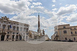 The Fountain of Dioscuri at Piazza del Quirinale, Roma, Italy photo
