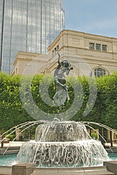 Fountain downtown Nashville