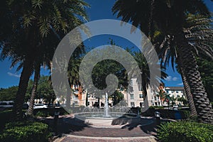 Fountain in downtown Winter Springs, Florida