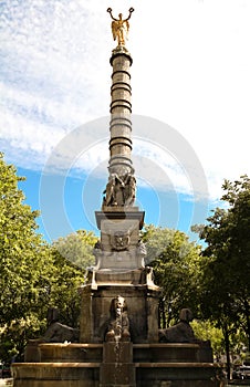 The Fountain du Palmier 1750 - 1832 at Place du Chatelet, Paris.