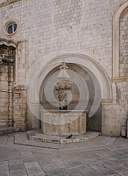 Fountain in Dubrovnik City, Croatia