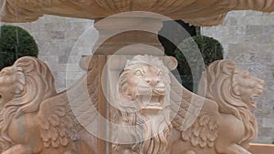 Fountain at the entrance to the hotel in the Bulgarian Kranevo