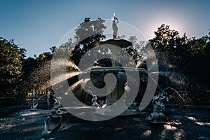 Fountain at Forsyth Park, in Savannah, Georgia.