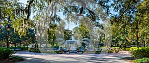 Fountain in Forsythe Park