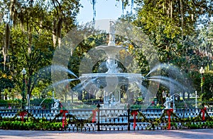 Fountain in Forsythe Park