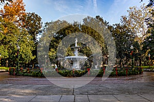 Fountain in Forsythe Park photo