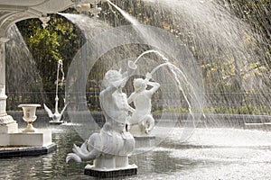 Fountain in Forsythe Park, Savannah photo