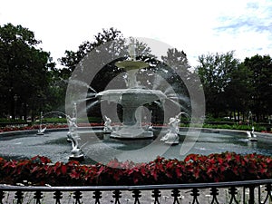 Forsythe Park fountain photo
