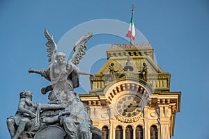 Fountain of the Four Continents in Trieste, Italy