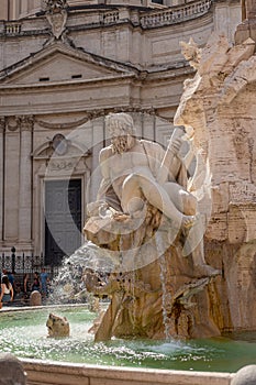 Fountain of the Four Rivers is fountains in Rome, Piazza Navona. Built in 1648-1651