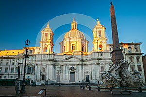 Fountain of the Four Rivers, Navona Square, Rome, Italy