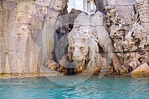 Fountain of the Four Rivers on the Piazza Navona, Rome