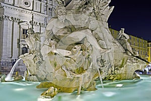 Fountain of the Four Rivers, Rome