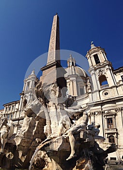 Fountain of the Four Rivers, Rome , Italy