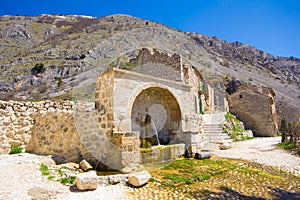 The fountain of Frattura Vecchia in Abruzzo