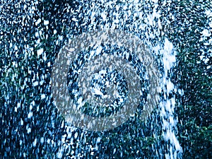 Fountain fresh water splash background