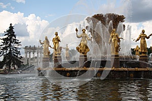 Fountain Friendship of Nations in Moscow