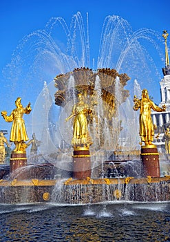 Fountain of Friendship of Peoples at the All-Russian Exhibition Center,