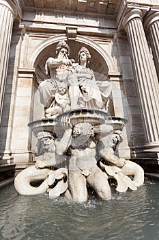 Fountain in front of Albertina, Vienna