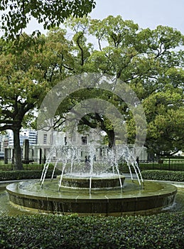 Fountain in front of the Atomic bomb dome, Hiroshima Japan