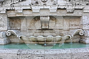 Fountain in front of the Palace of Justice in Rome