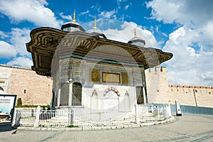 Fountain in front of Topkapi Palace.