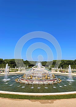Fountain in the garden of Versailles
