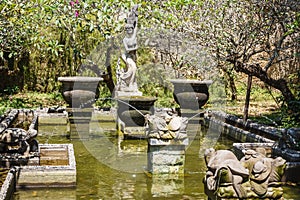 Fountain at Garuda Wisnu Kencana park, Bali island