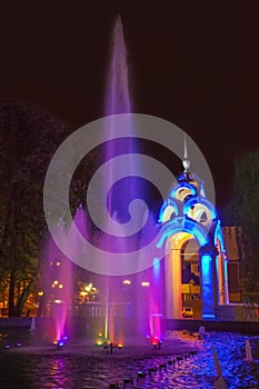 Fountain gazebo Mirror stream in Kharkiv.