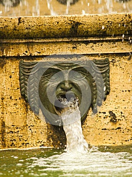 Fountain in Genoa, Italy photo
