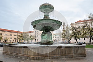 Fountain at Geschwister-Scholl-Platz (Scholl Siblings Square) - Munich, Bavaria, Germany photo