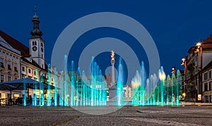 Fountain in Glavni Trg or The Main square in Maribor