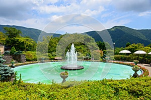 Fountain of Gora Park in Hakone, Kanagawa, Japan