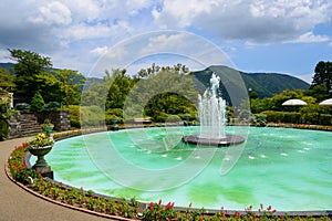 Fountain of Gora Park in Hakone, Kanagawa, Japan photo