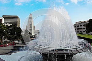 Fountain in Grand Park by Los Angeles City Hall.