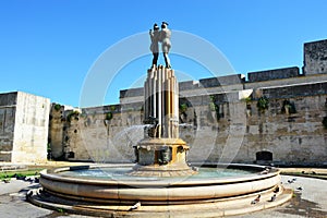 Fountain of Harmony Fontana dell`Armonia in Lecce, Italy. photo