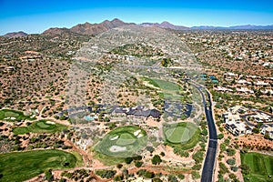 Fountain Hills, Arizona from above