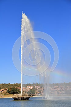 Fountain Hills, Arizona - Fountain with Rainbow